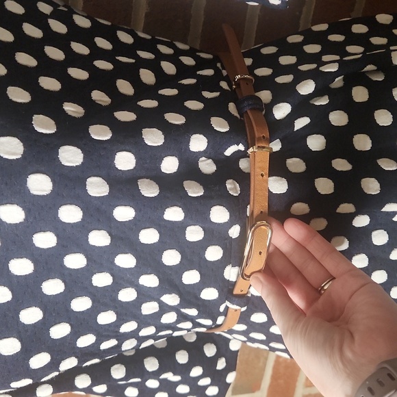 Yumi polkadot dress with belt, size 2/4 - Picture 3 of 7